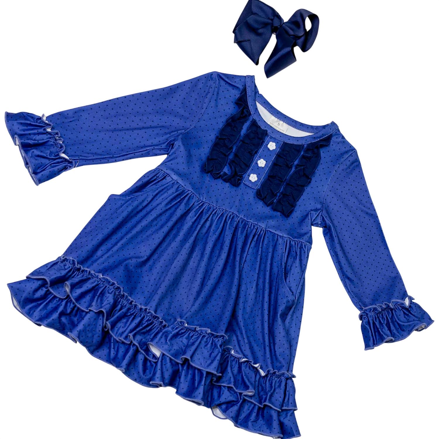 Okie + Lou - Girls Daily Dots And Ruffles Dress