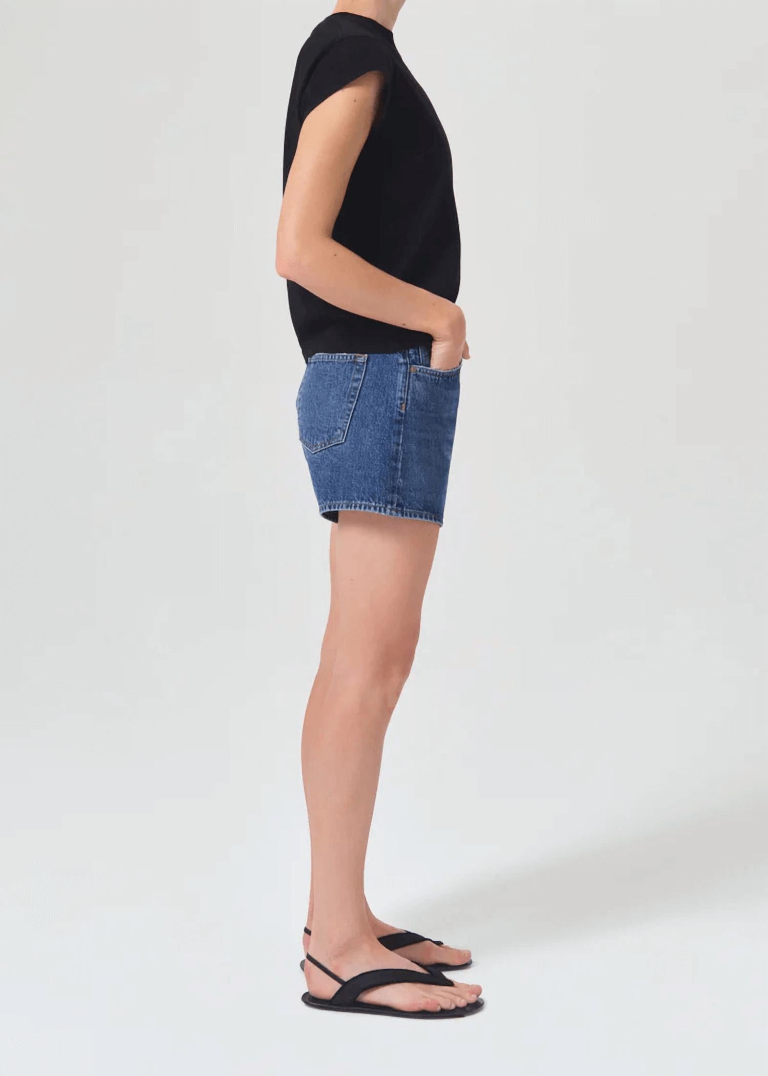 Agolde - Parker Long Denim Short