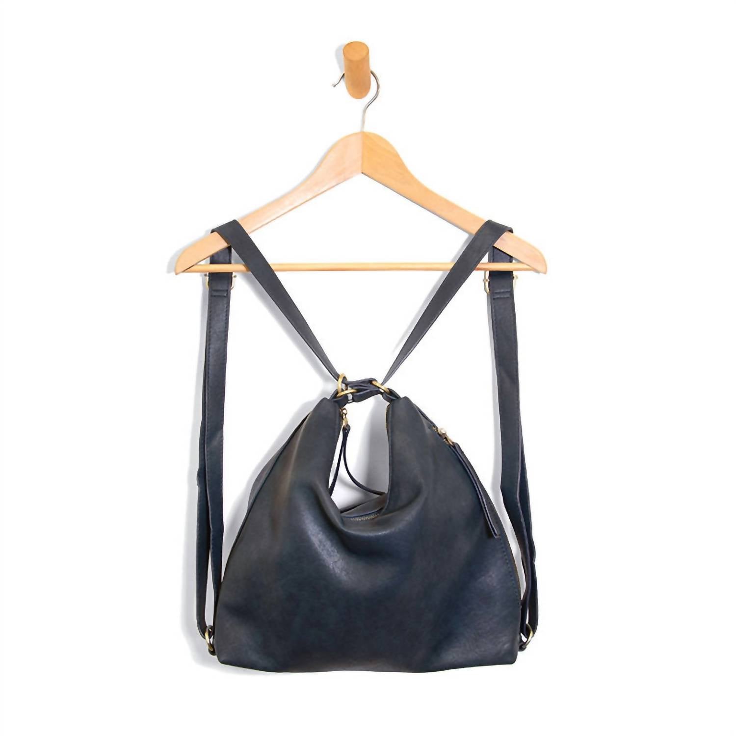 Joy Susan Women's Drew Convertible Backpack in navy - women's bag