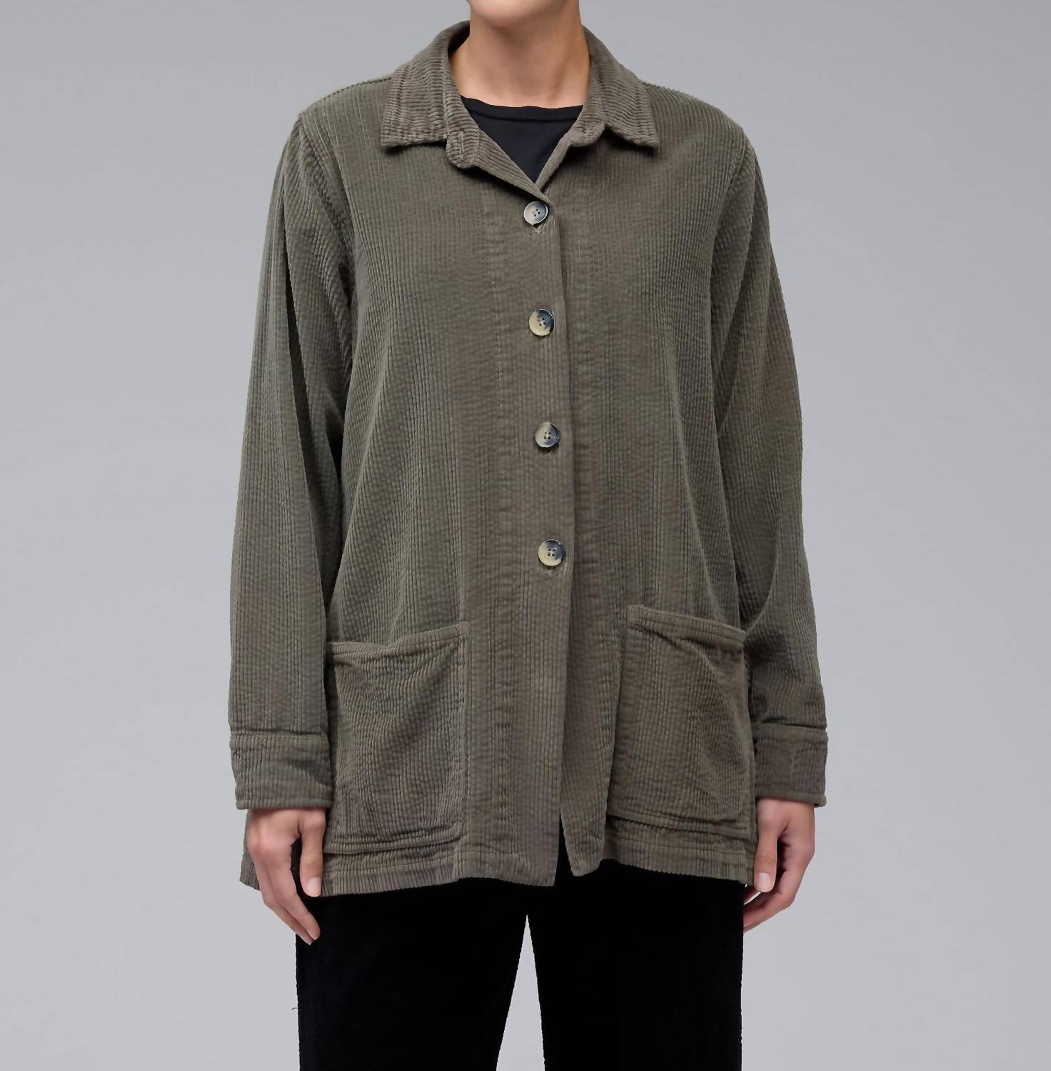 Cut Loose - Lux Cord Car Long Sleeve Coat