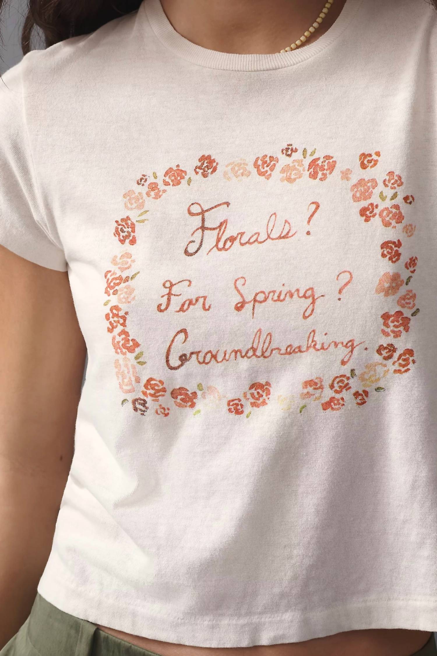 Re/Done - Florals Boxy Tee