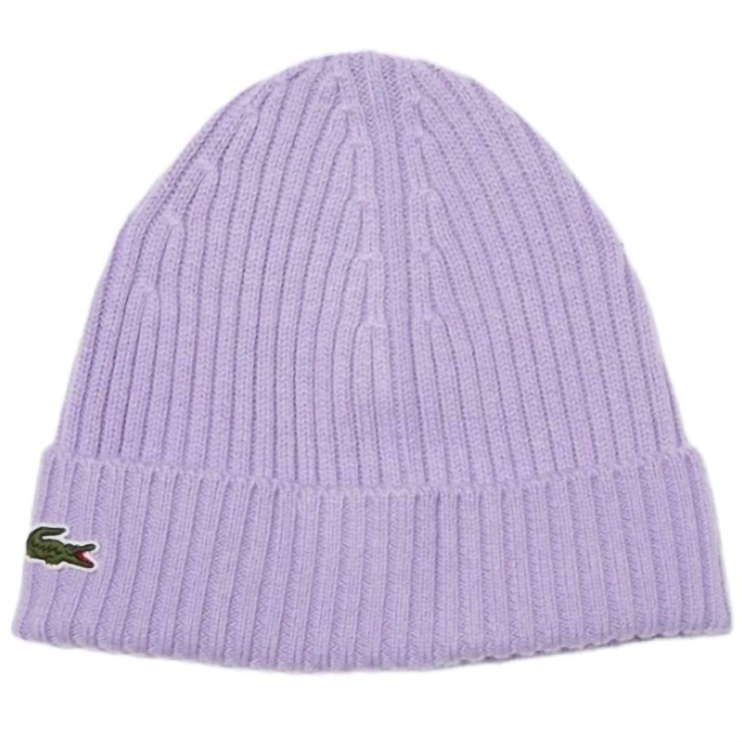 Lacoste - Ribbed Wool Beanie - Unisex