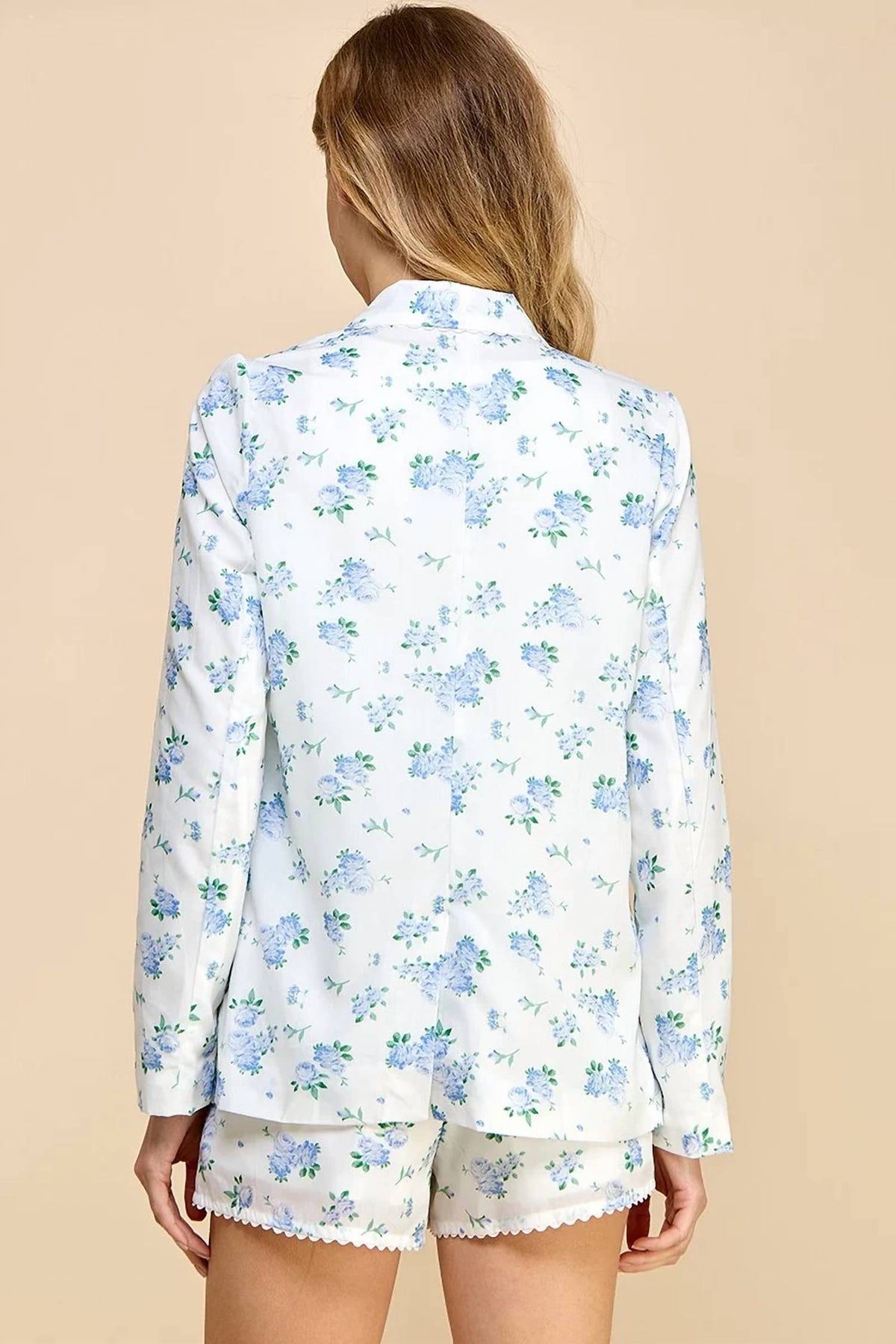 Tcec - Floral Ric Rac Blazer