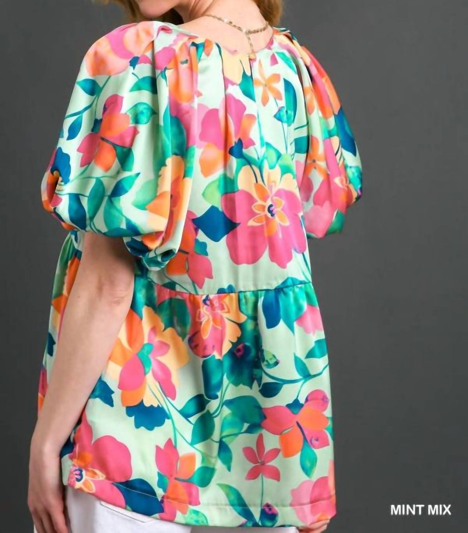 Umgee - Puff Sleeve Blouse