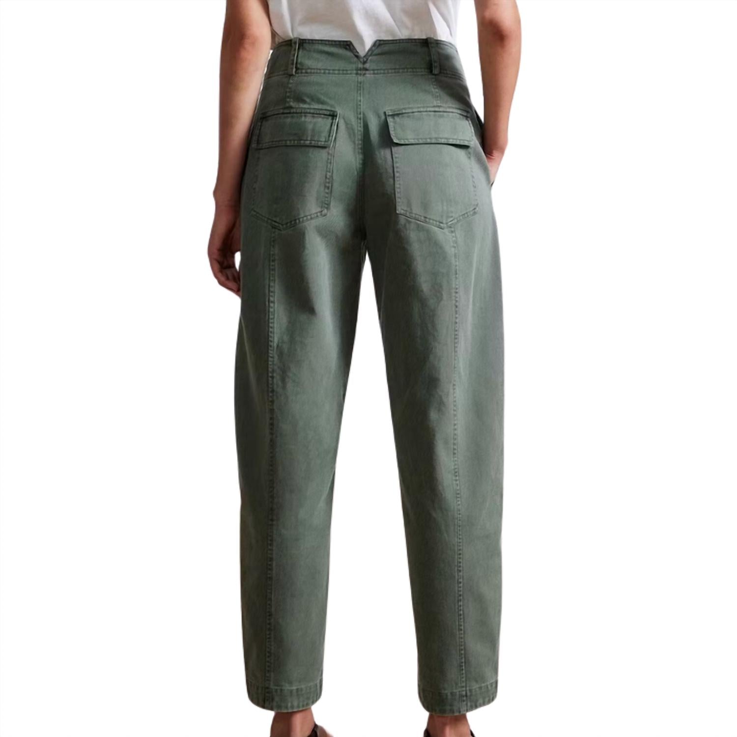 APIECE APART Women's Mera Pants in thyme - women's pants - detail view