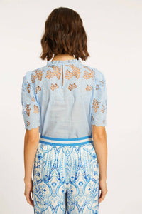 CABALLERO Katia Windsurfer Top in blue - women's blouse - view 4