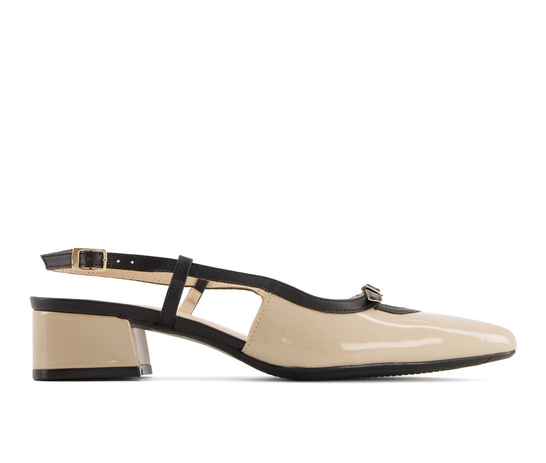Andrea - Women's Slingback Pointed Toe Low Heel Pumps