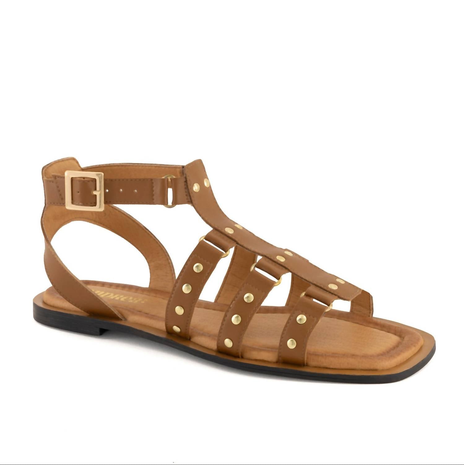 Andrea Women's Studded Gladiator Sandal in honey - women's sandal