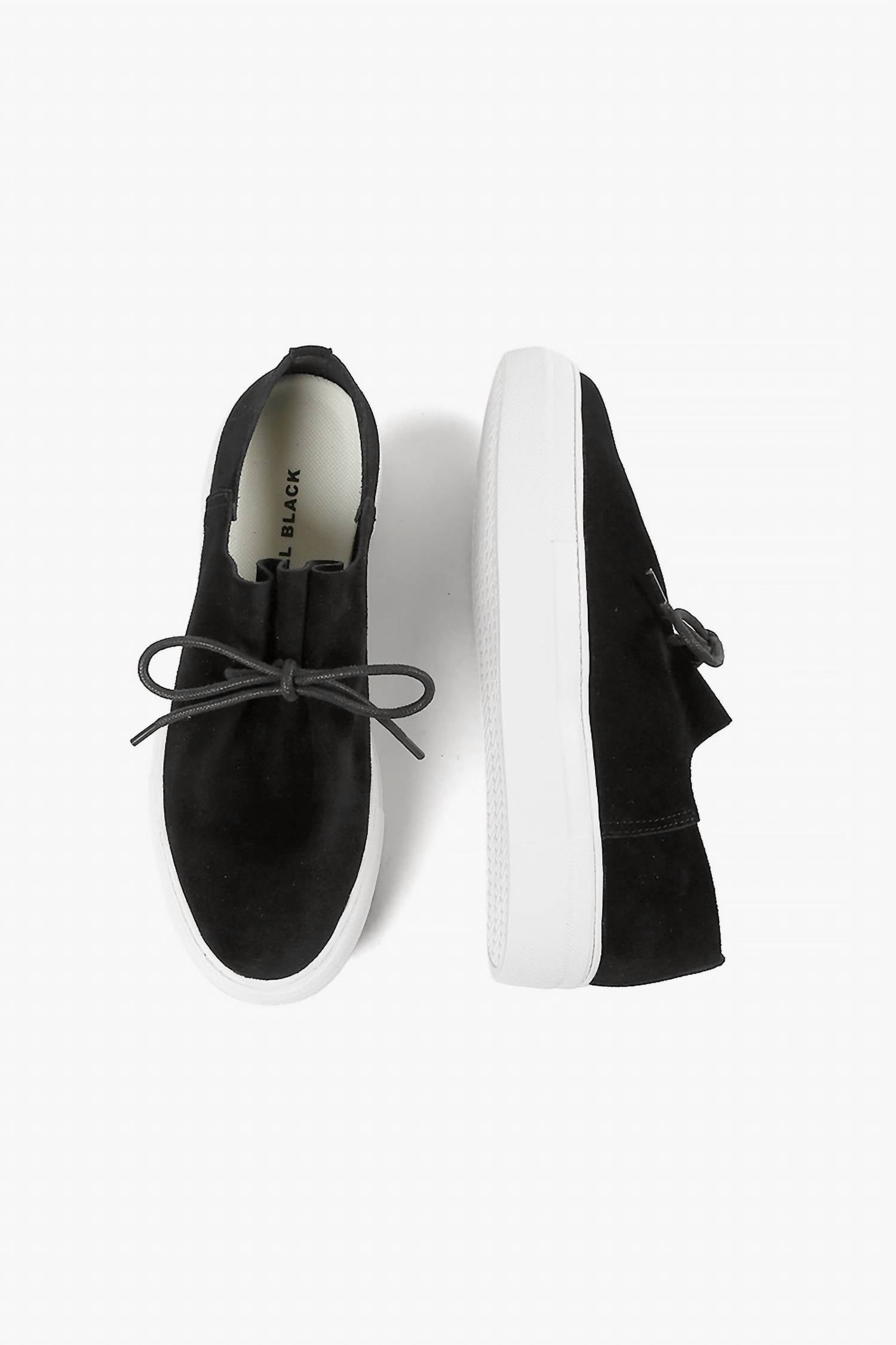 All Black - Women's Gathered Sneak Slip On Shoes