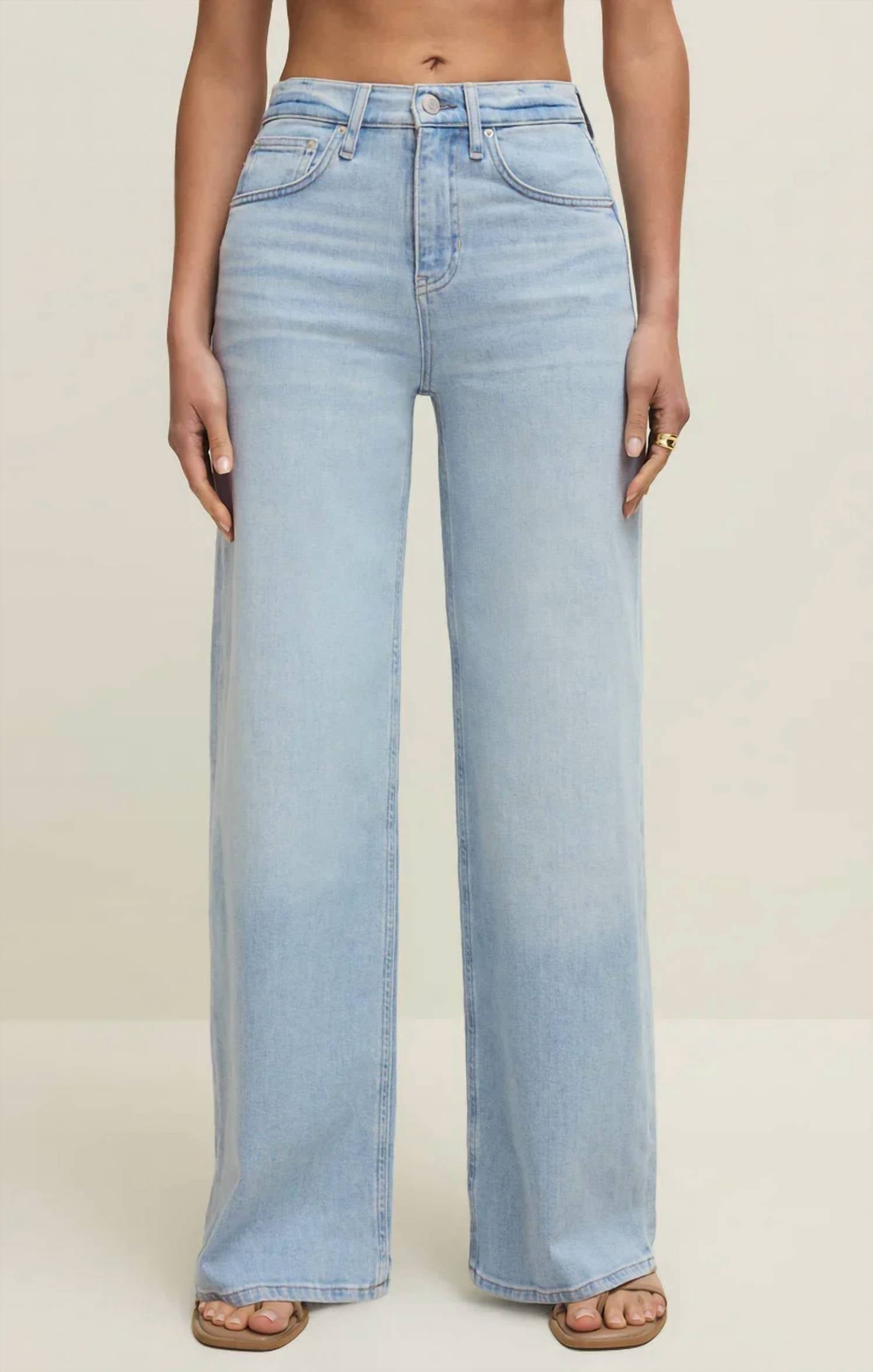 Z Supply - Nova High Rise Wide Leg Denim Pant