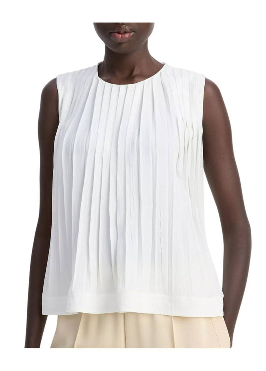 Vince - Pleated A-line Top