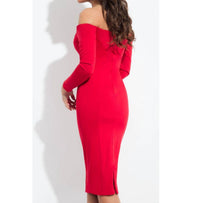 Rachel Allan - Long Sleeve Midi Dress