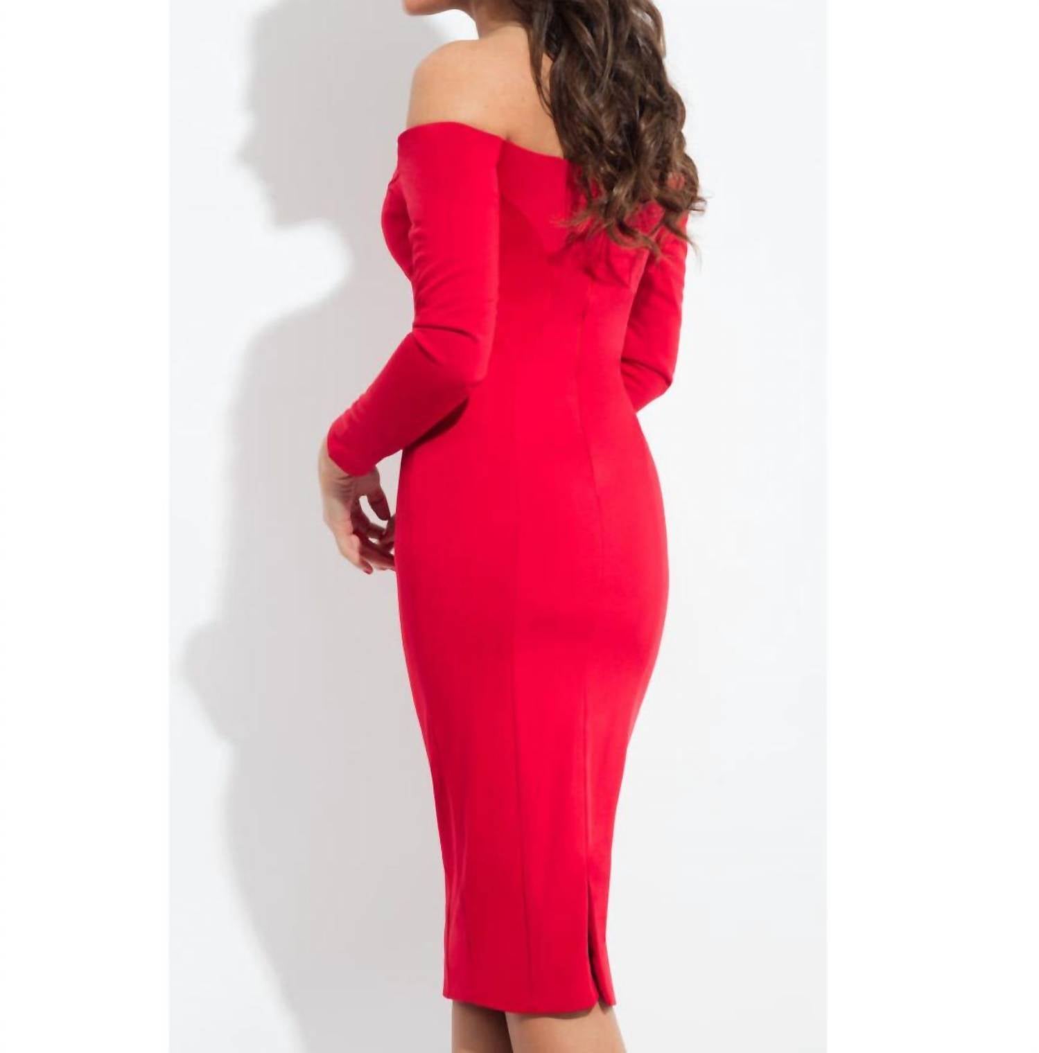 Rachel Allan - Long Sleeve Midi Dress