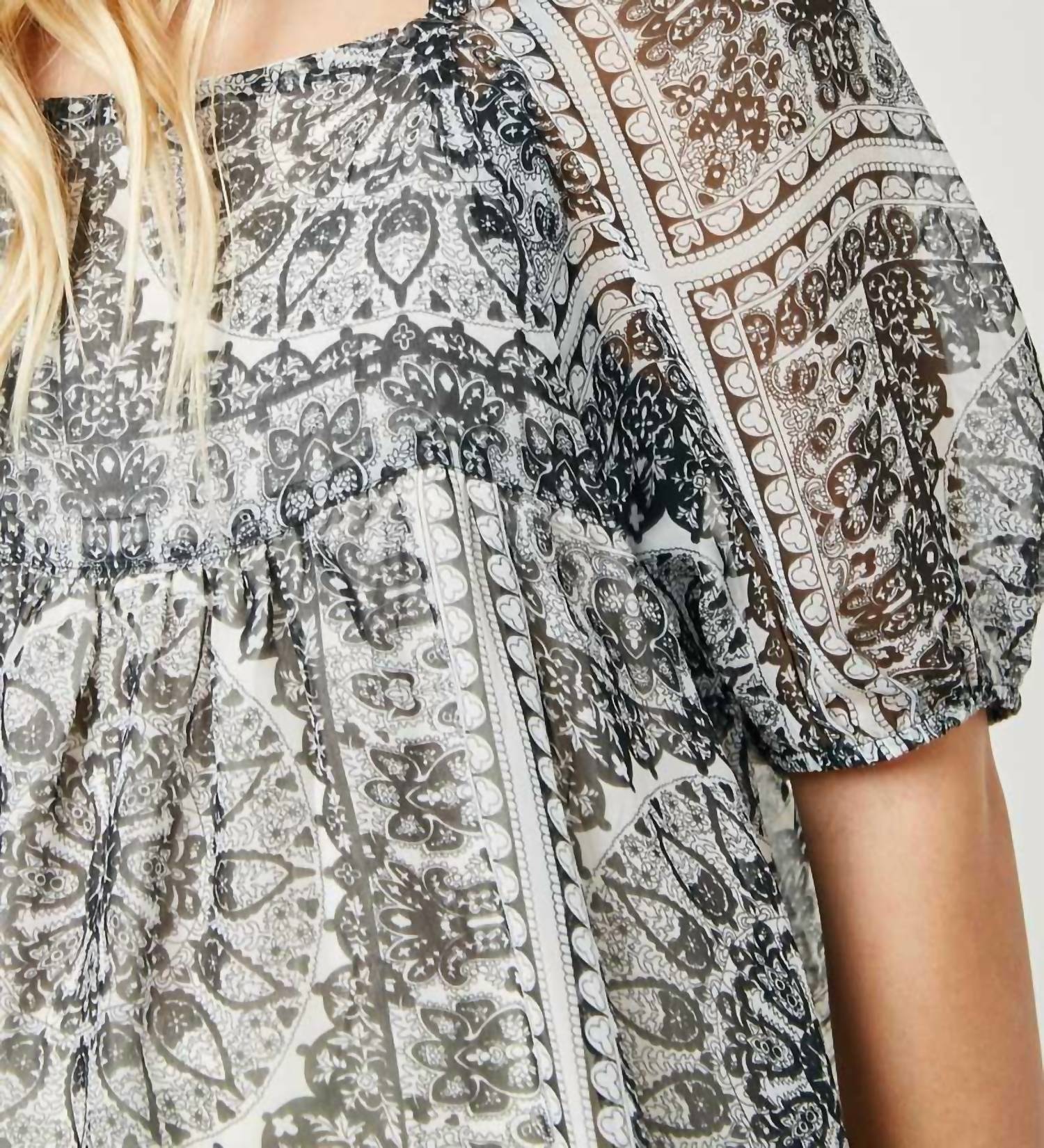 Hayden La - Girl's Paisley Babydoll Mini Dress