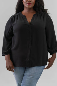 Nydj - Pintuck Blouse - Plus