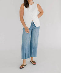 Skies Are Blue - Women's Tailored Button Down Sleeveless Vest