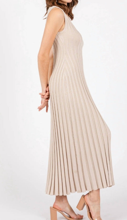 Illa Illa - Ribbed Knit Sleeveless Dress