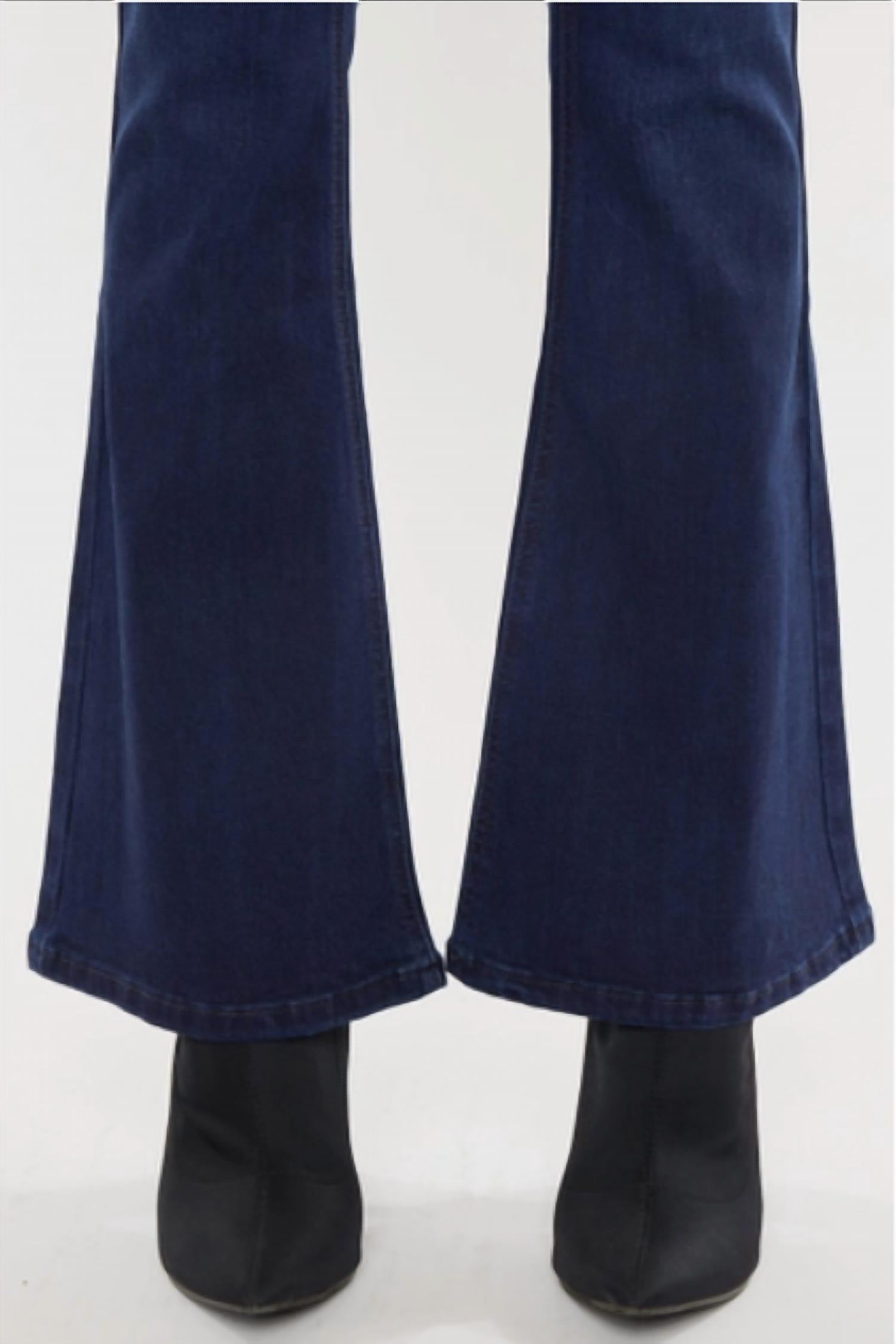 Kancan - Mid Rise Flare Jeans - Petite