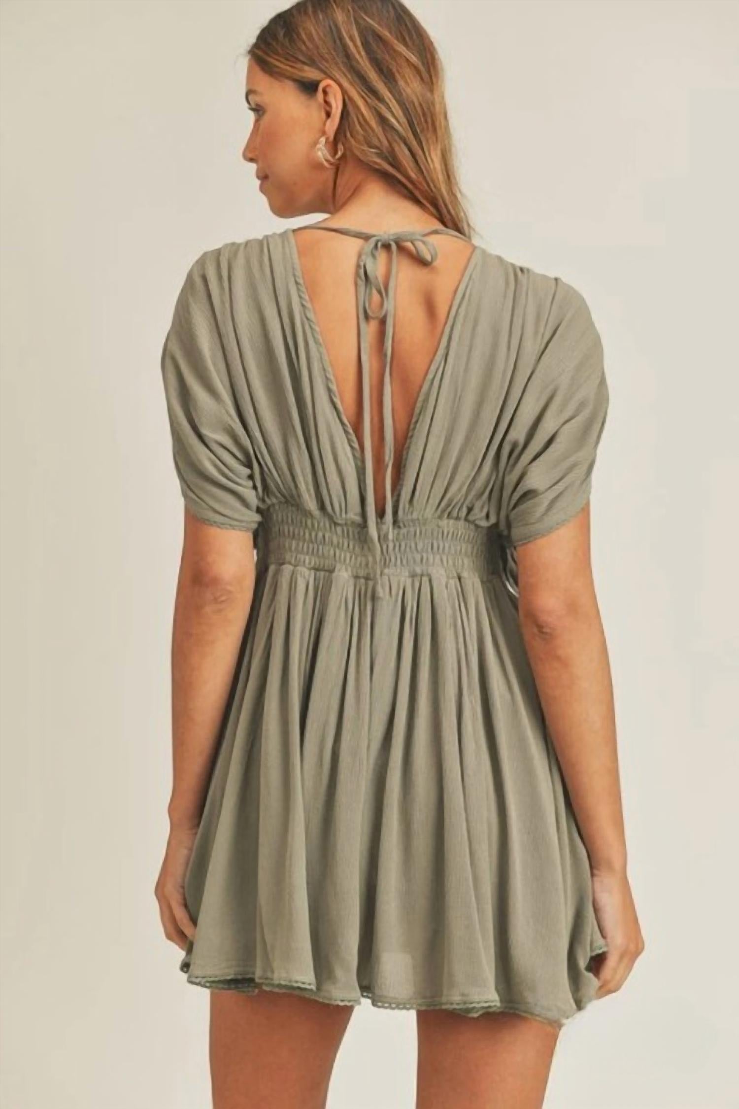 Mable - Vera Drop Shoulders & Flare Short Romper