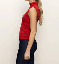 Sanctuary - Sleeveless Zip Mock Top