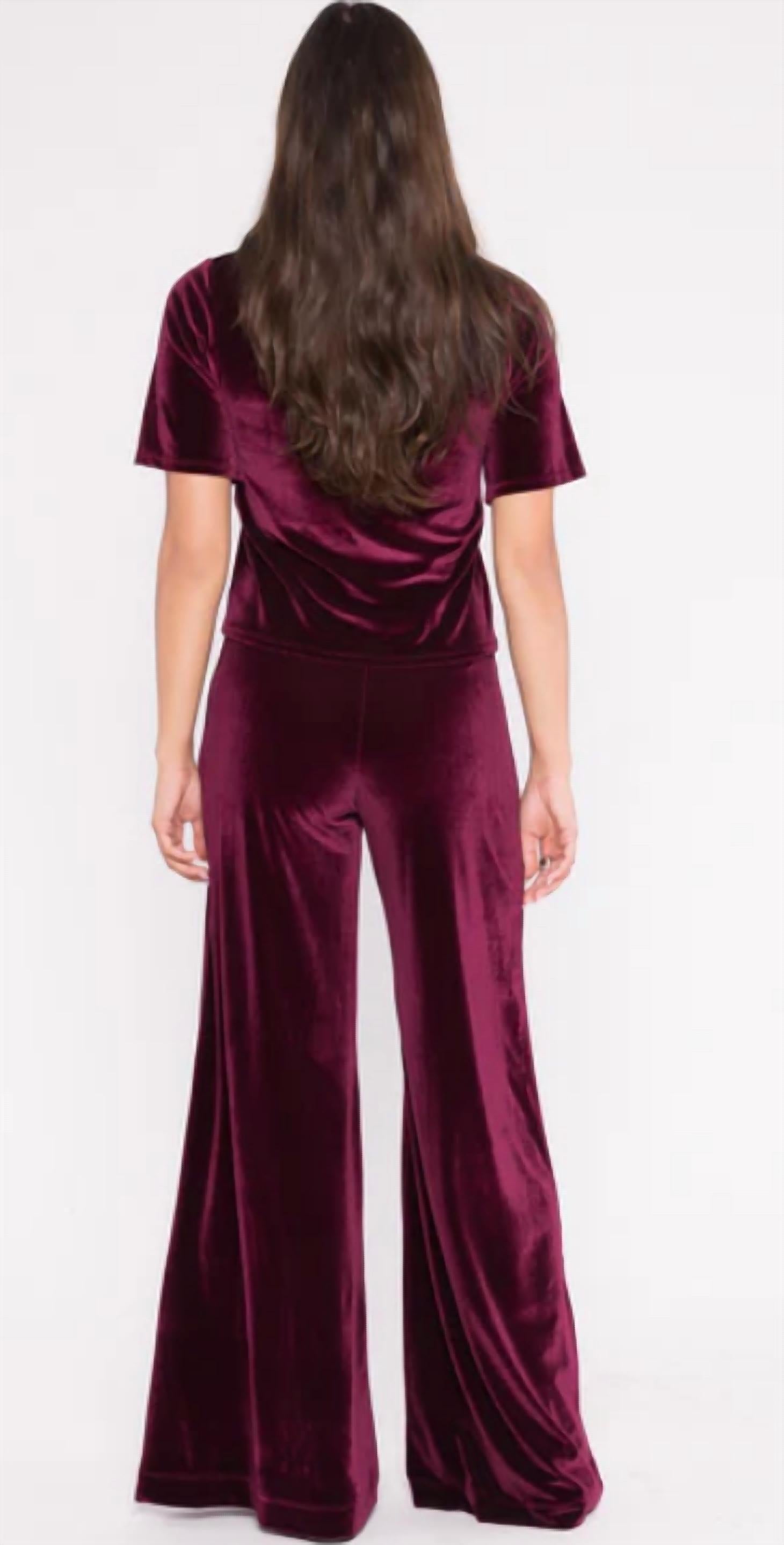 Ripley Rader - Velvet Wide Leg Pant