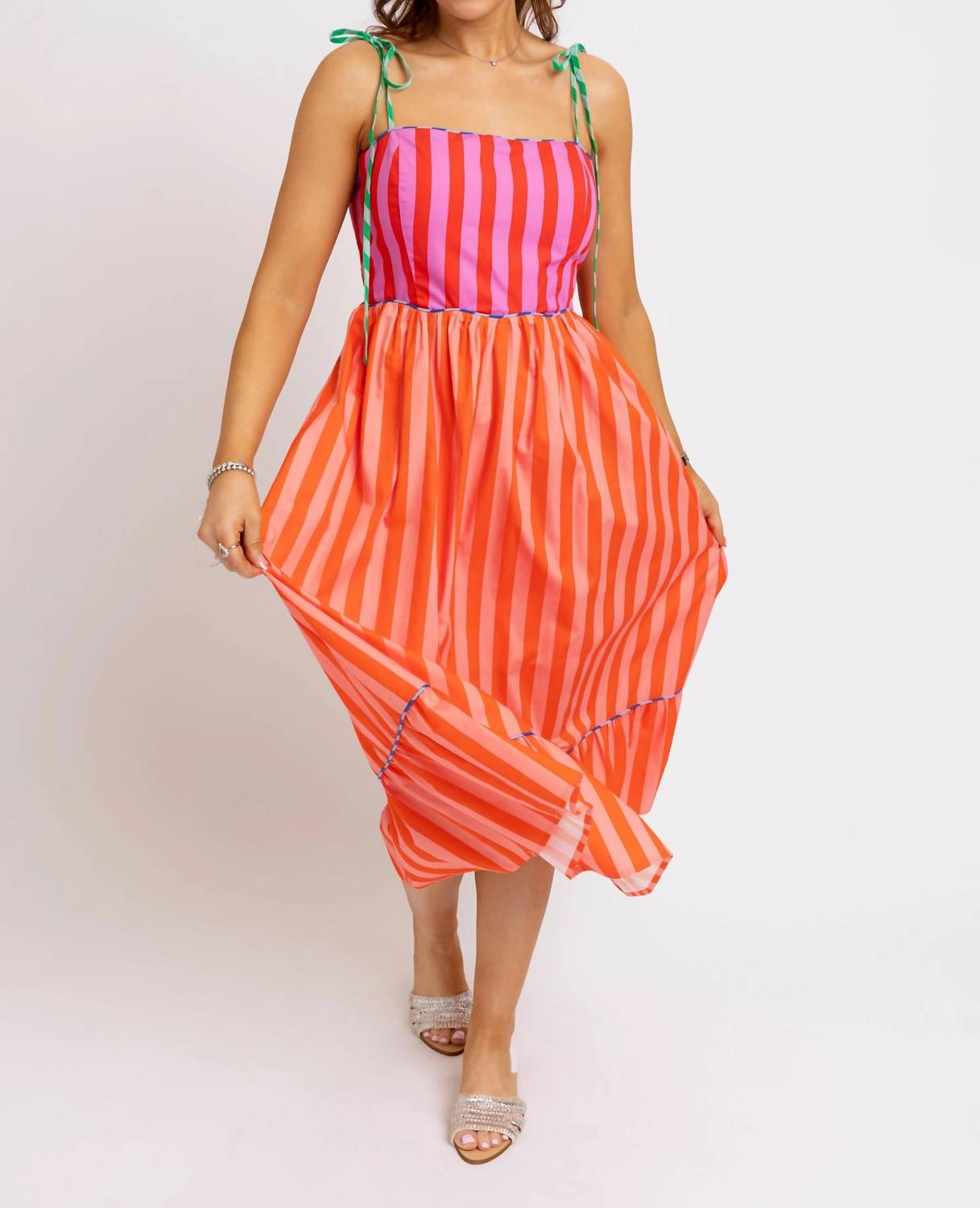 Karlie - Women's Sunkissed Stripe Maxi Dress