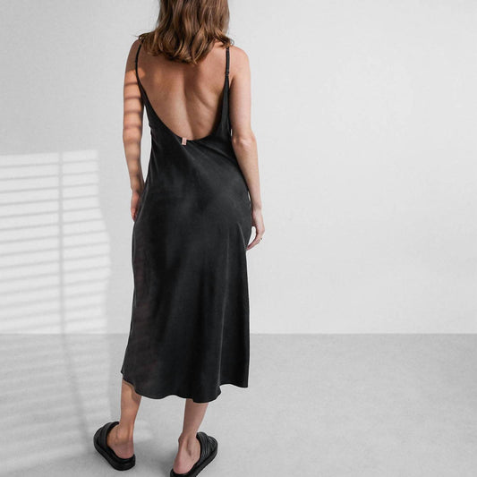 Lunya - Washable Silk Bias Slip Midi Dress