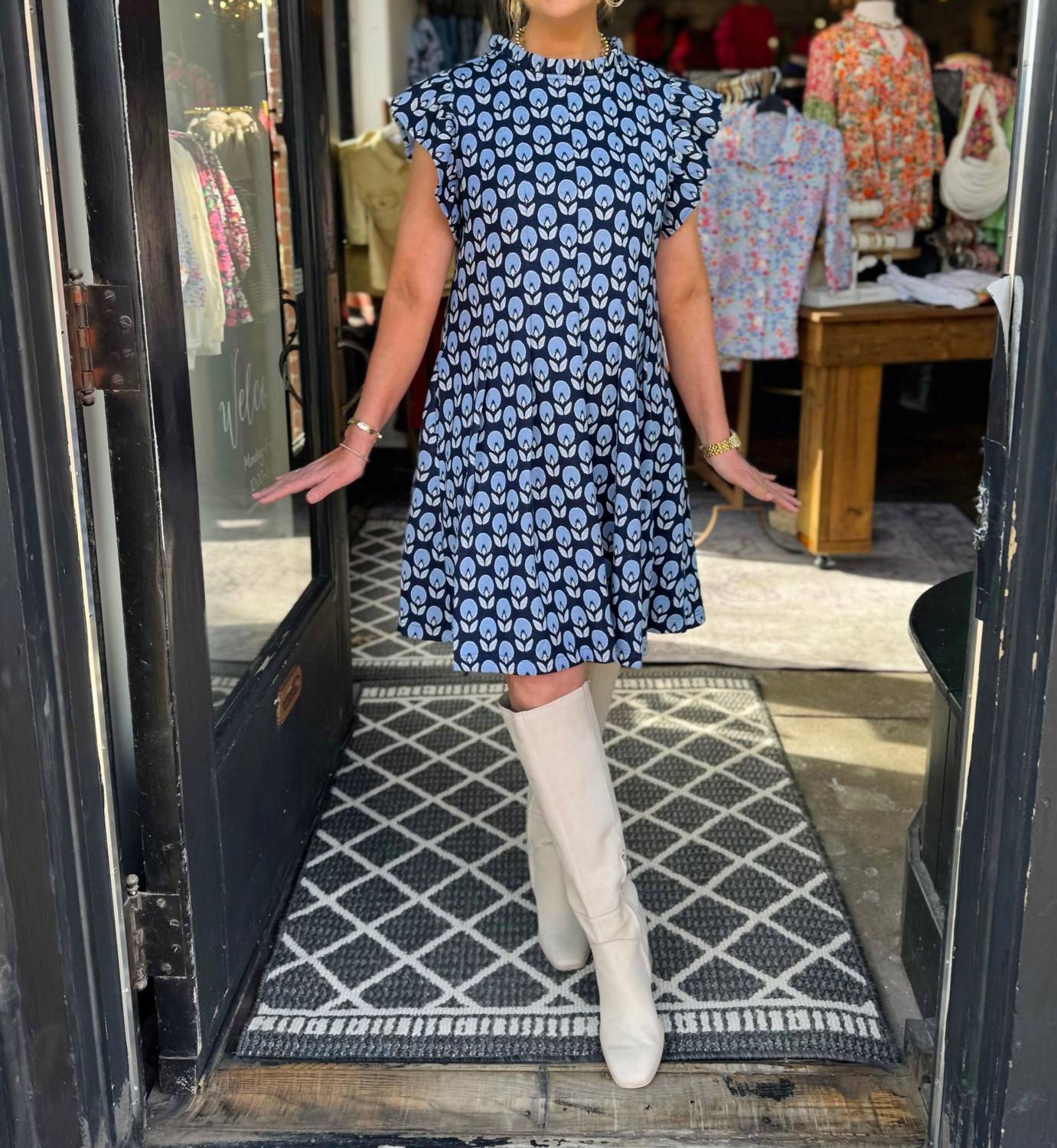 Ivy Jane - Knit And Tucked Dress