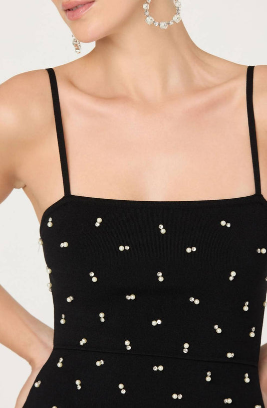 Astr - Addie Pearl Rhinestone Sweater Tank Top