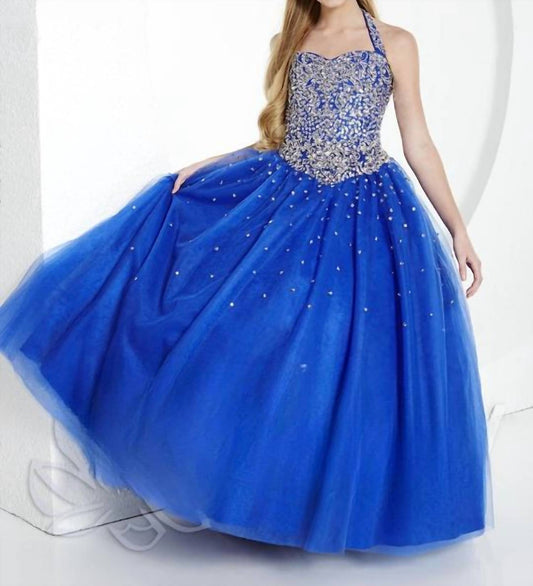 Tiffany Princess - Girls Halter Pageant Dress