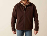 ARIAT Men's Vernon Soft Shell Jacket in coffee - men's jacket