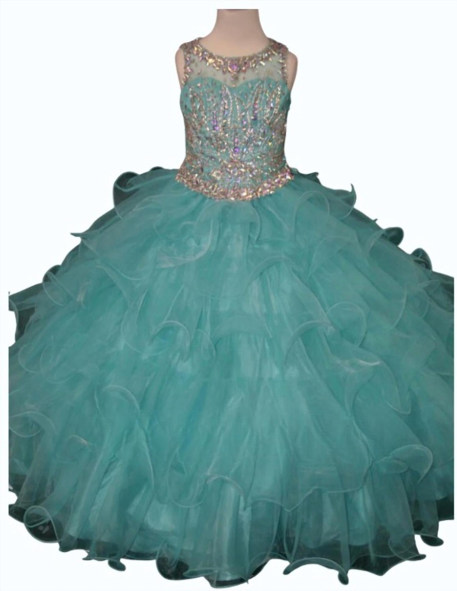 Little Rosie - Girl's Long Pageant Dress