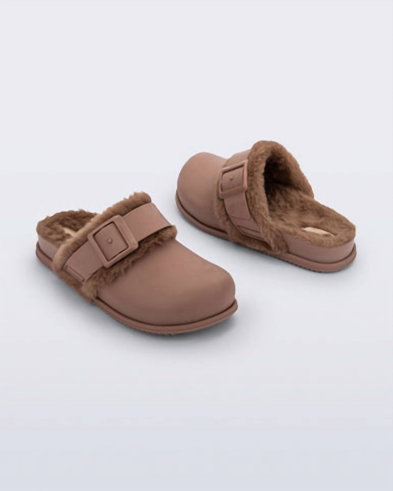 melissa Women's Cozy Clogs in brown - women's shoe - detail view
