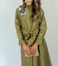Psophia - Floral Sequin Dress