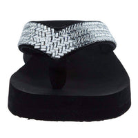 Corkys Footwear - Women's Donna Clear Rhinestone Flip Flop