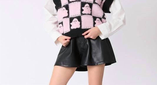 Peach Love - Pinky Boo 3d Yarn Ghost Halloween Vest