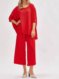 Dear Scarlett - Bali Wide Leg Capri Travel Set