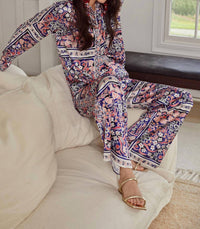 ALLISON NEW YORK Ava Pants in floral scarf - women's pants - view 5