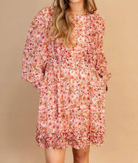 Listicle - Alisa Floral Print Dress