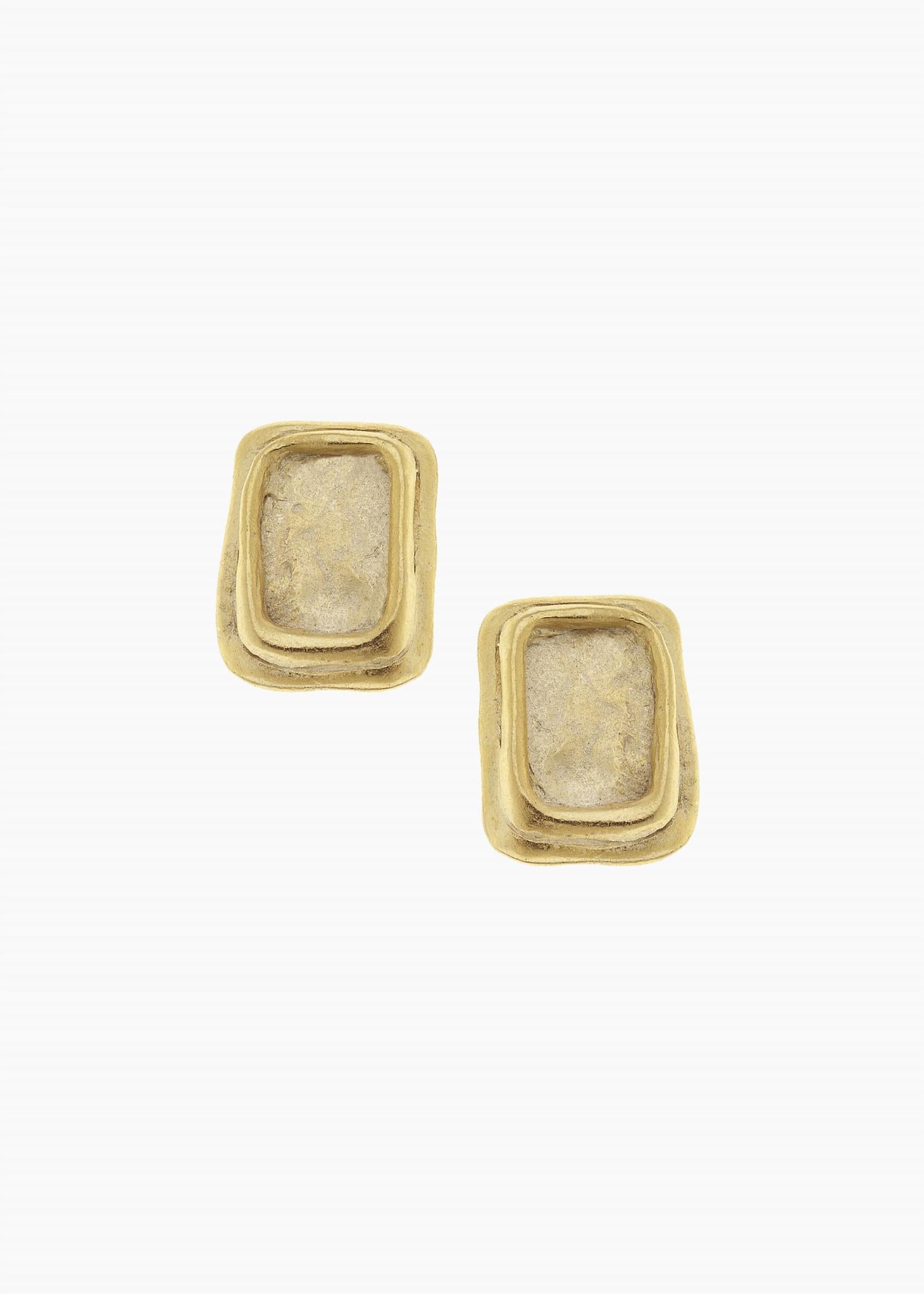 Susan Shaw Women's Handcast Earrings in gold - women's item