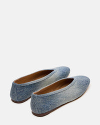 STEVE MADDEN Women's Leni Ballet Flats in denim - women's flats - alternate view