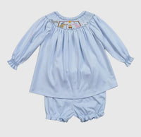 Baby Loren - Kid's Nativity Smocked Bloomer Set
