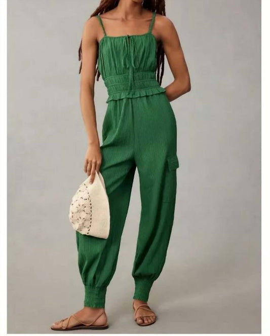 En Saison - Rider Smocked Jumpsuit