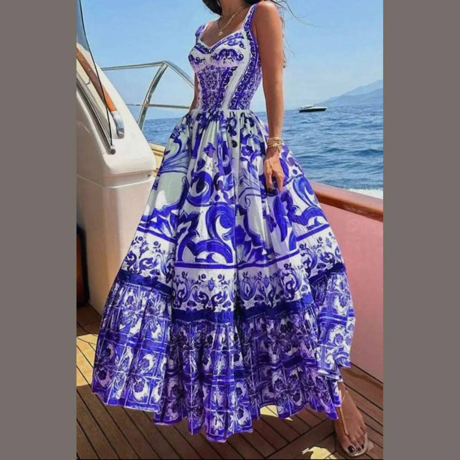 Always Amalfi - Italian Tile Dress
