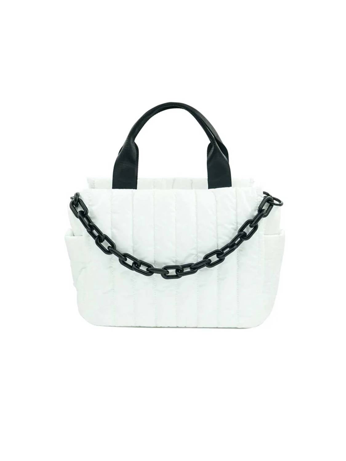 Bc Handbags - Puffer Tote Bag with Chain