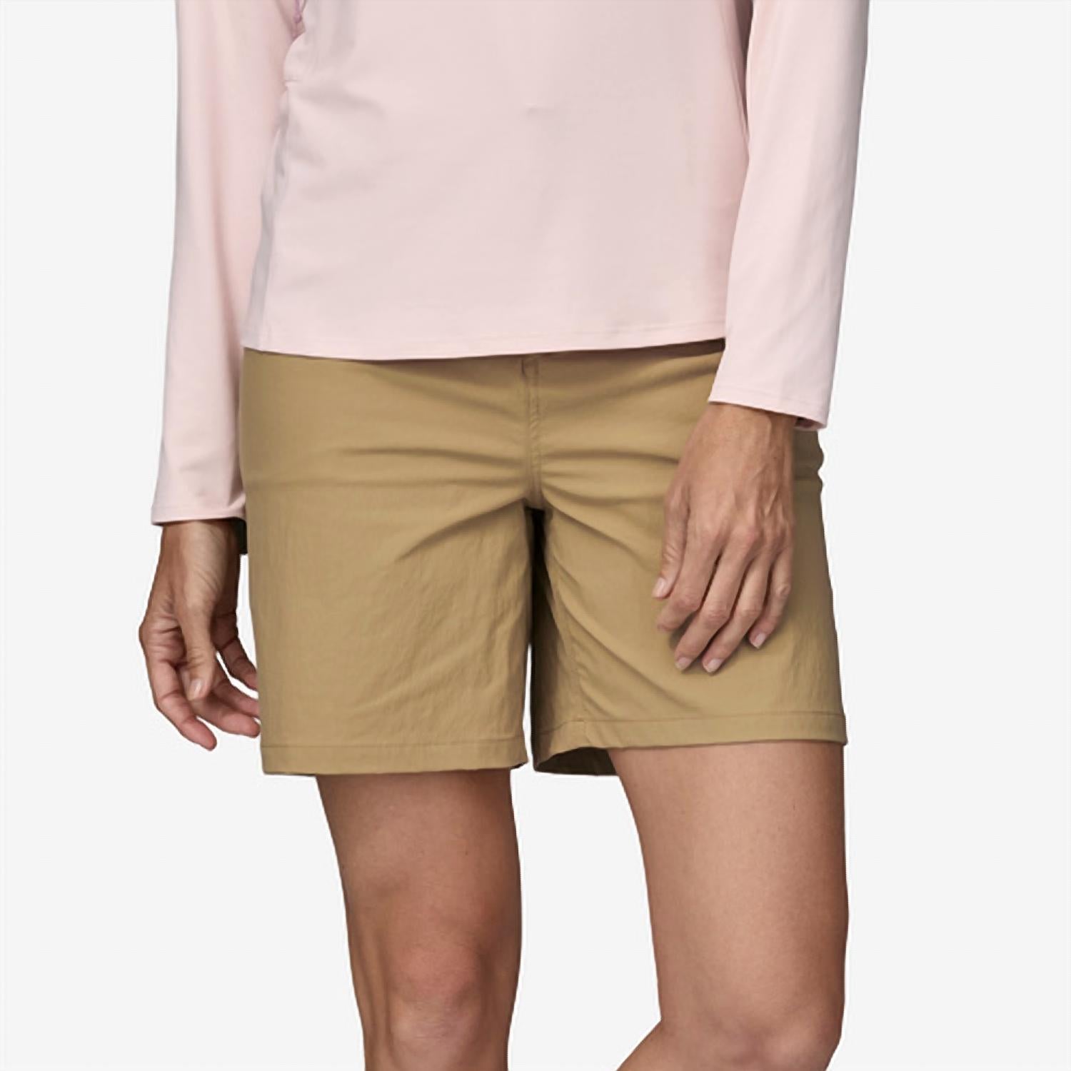Patagonia Quandary Hiking Shorts - 7" in classic tan - women's shorts