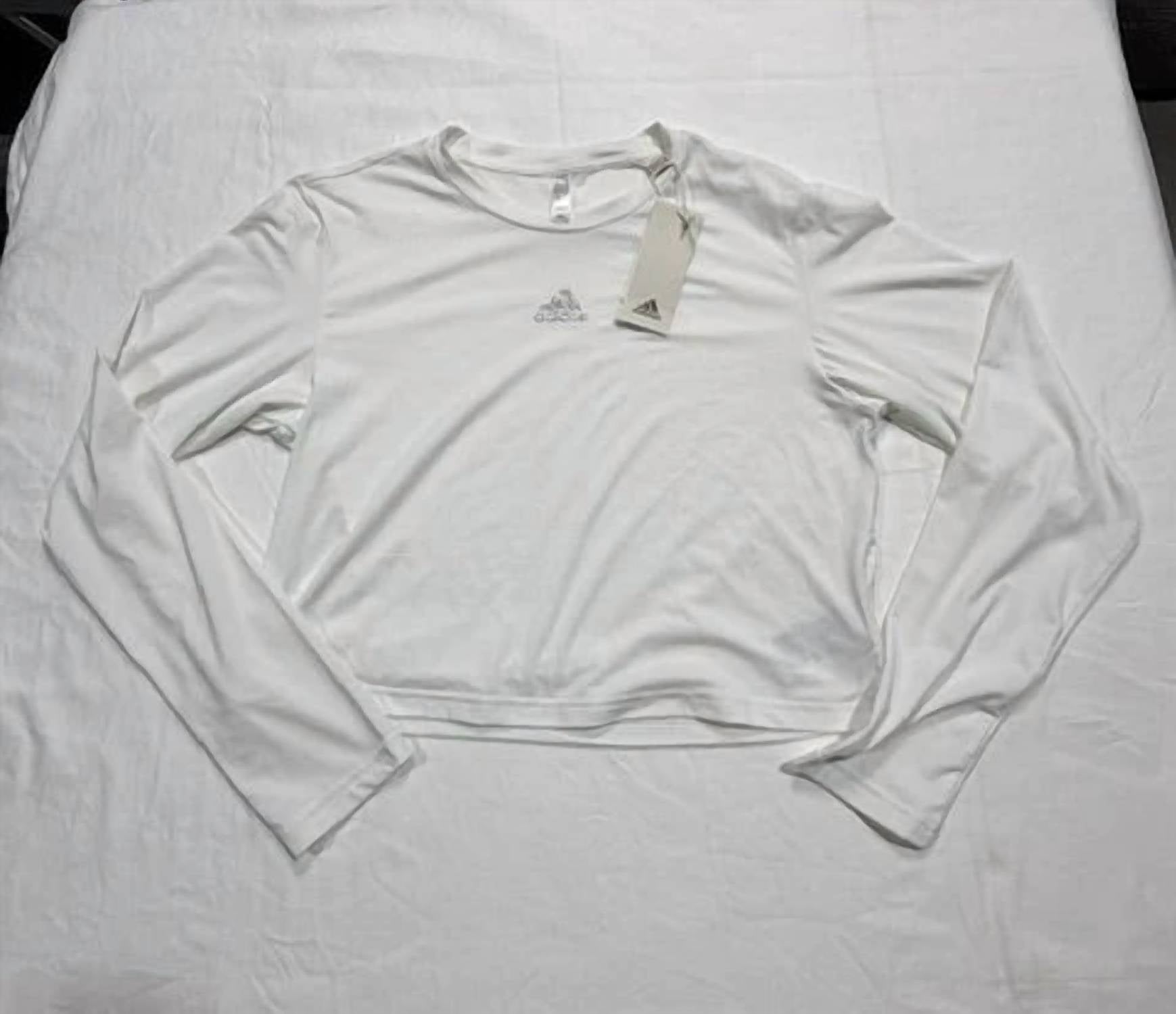 Adidas - Y2k Glam Embellished Logo Cropped T-shirt