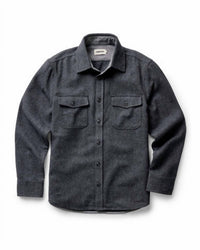 Taylor Stitch Men's Cpo Shirt in heather slate twill - men's long sleeve top - view 6