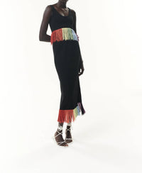 Olivia Rubin - Faye Rainbow Fringe Midi Skirt
