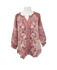 Savanna Jane - Women's Floral Embroidered Shirt